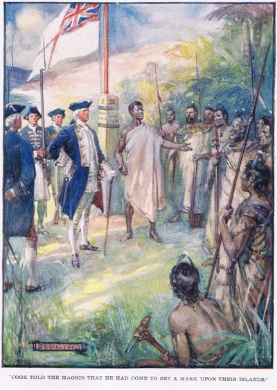 Cook Told the Maoris He Had Come to Set a Mark on Their Islands by Joseph Ratcliffe Skelton